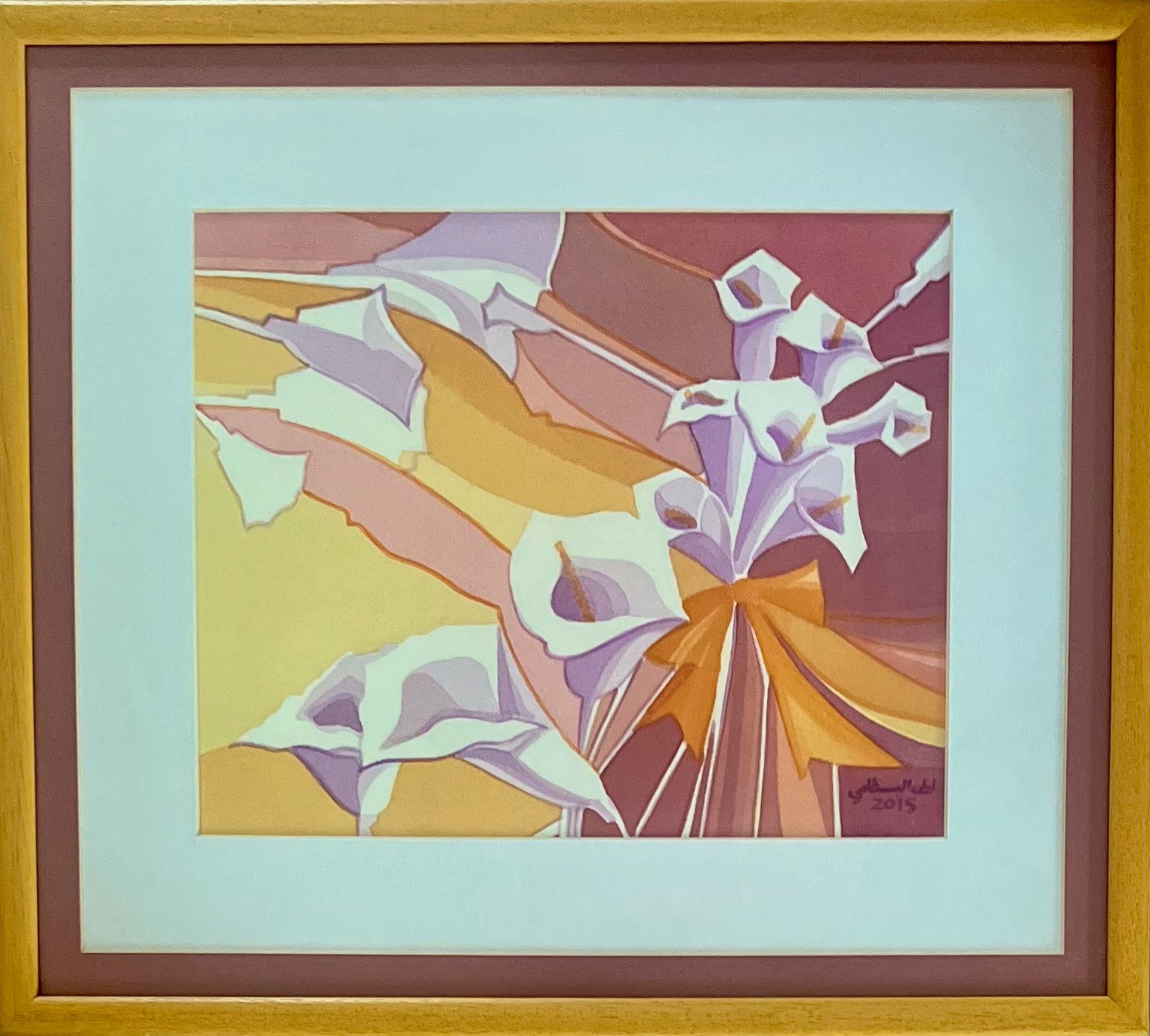 Bouquet of white lilies