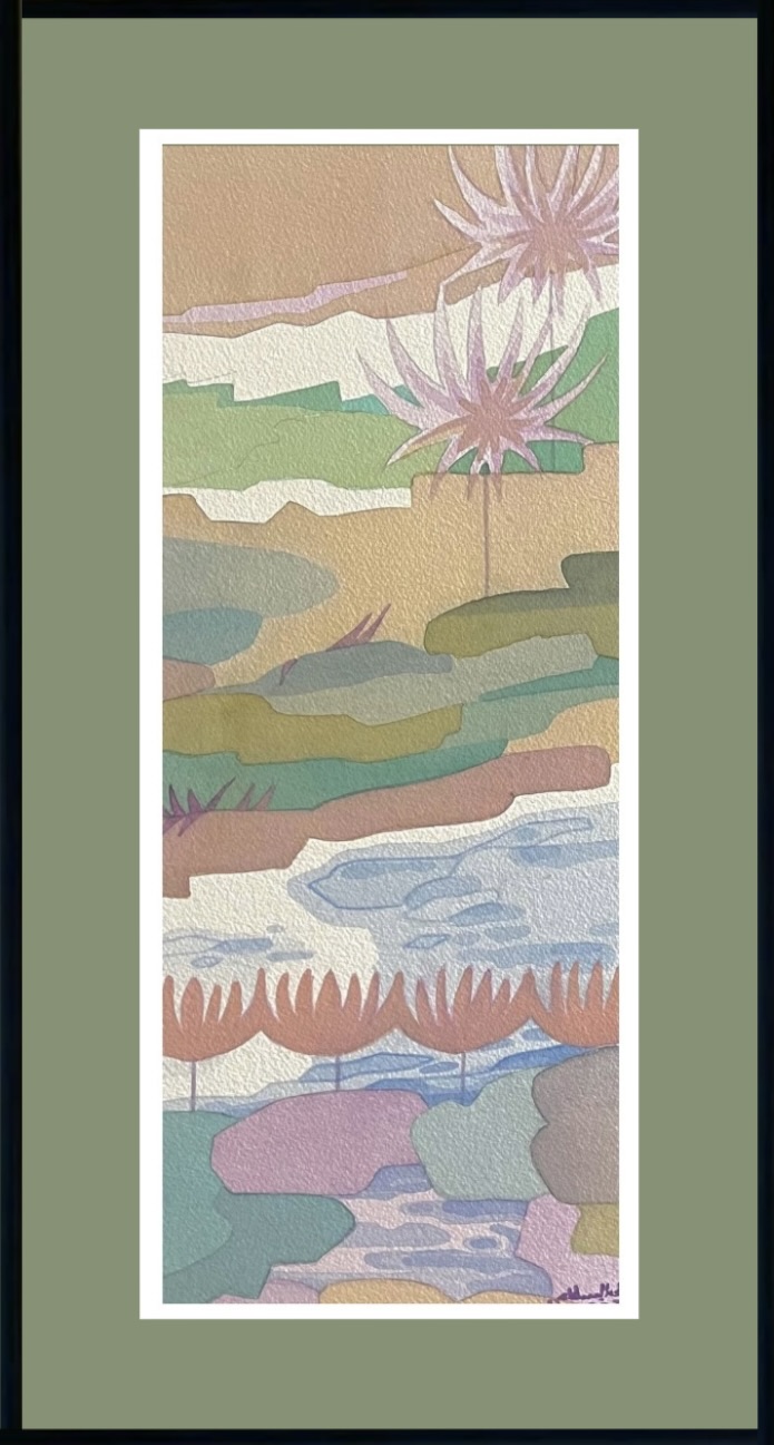 Layers of water lilies