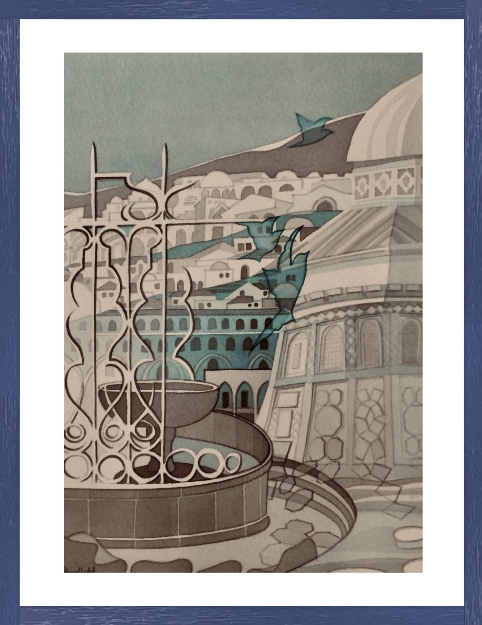 The cup fountain in the courtyard of Al-Aqsa Mosque