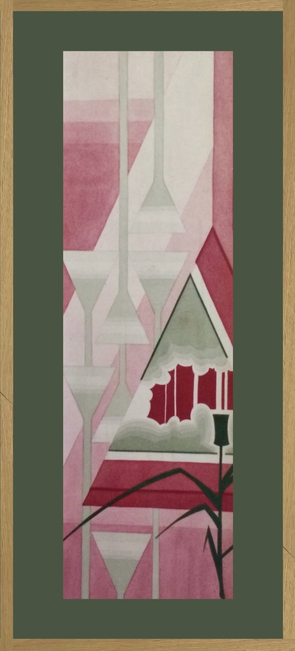 Red Carnation in geometrical forms