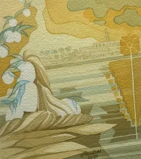 Oranges in basket from Jaffa