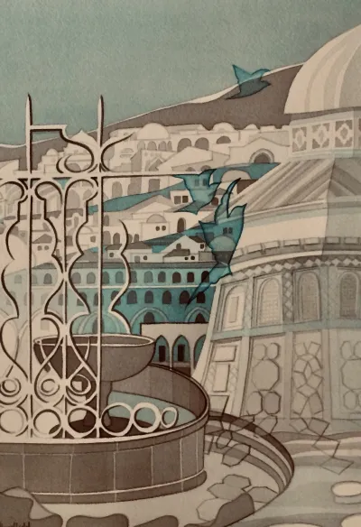 The cup fountain in the courtyard of Al-Aqsa Mosque