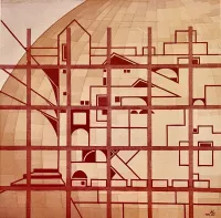 The Dome of the Rock behind bars