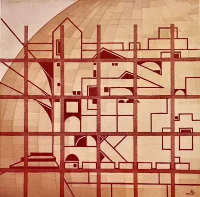 The Dome of the Rock behind bars