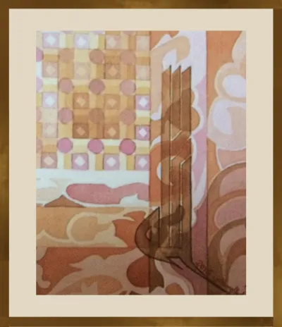 Arabesque ornamentation shaped by plants and geometrical forms