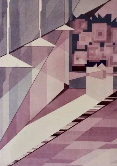 Purple roses on the road