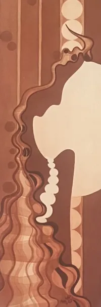 Profile of a young lady 