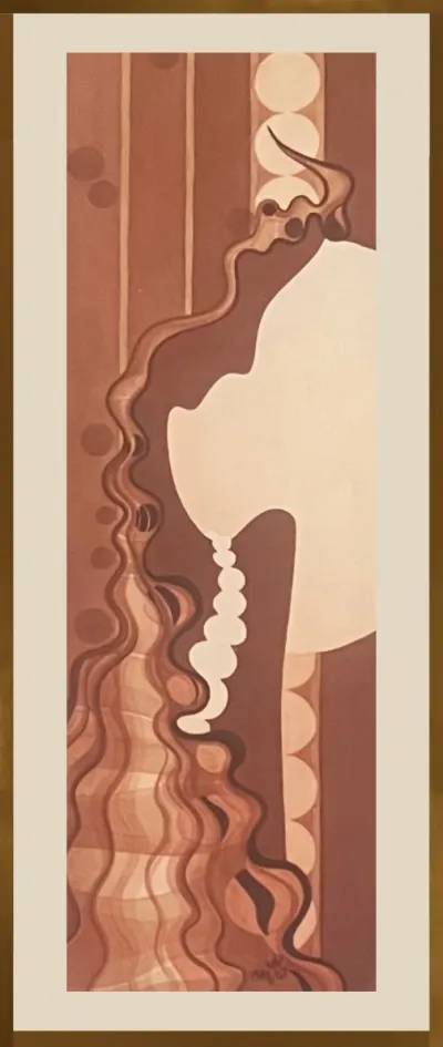 Profile of a young lady 