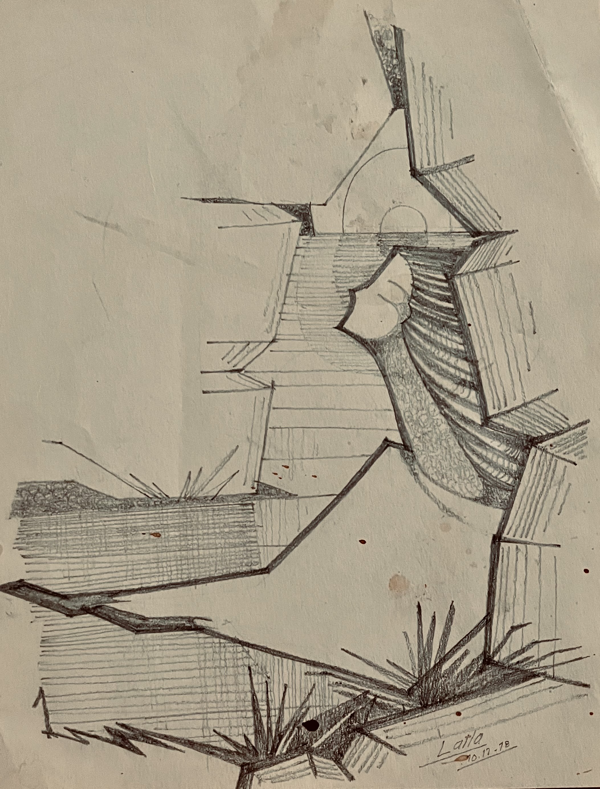 Pencil & ink sketches featuring female figures